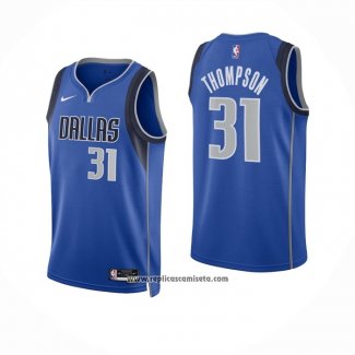 Camiseta Dallas Mavericks David Thompson #31 Icon 2023-2024 Azul