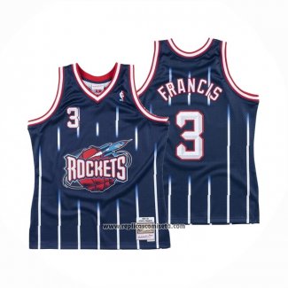 Camiseta Houston Rockets Steve Francis #3 Mitchell & Ness 1999-00 Azul