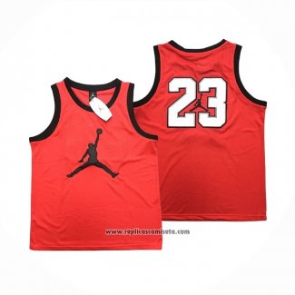 Camiseta Michael Jordan #23 Rojo Blanco