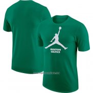 Camiseta Manga Corta Boston Celtics Essential Jumpman Verde