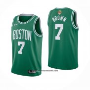 Camiseta Nino Boston Celtics Jaylen Brown #7 Icon 2024 Verde