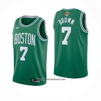 Camiseta Nino Boston Celtics Jaylen Brown #7 Icon 2024 Verde