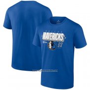 Camiseta Manga Corta Dallas Mavericks 2024 NBA Finals Box Out Azul