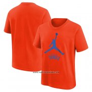 Camiseta Manga Corta Oklahoma City Thunder Essential Jumpman Naranja