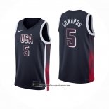 Camiseta USA 2024 Anthony Edwards #5 Azul