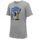Camiseta Manga Corta Dallas Mavericks 2024 NBA Finals Revolution Gris