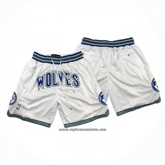 Pantalone Minnesota Timberwolves Classic Just Don Blanco