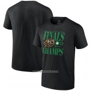 Camiseta Manga Corta Boston Celtics 2024 NBA Finals Champions Ball Screen Ring Negro