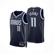 Camiseta Dallas Mavericks Kyrie Irving #11 Statement 2022-23 Azul