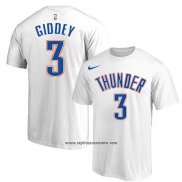 Camiseta Manga Corta Oklahoma City Thunder Josh Giddey Blanco