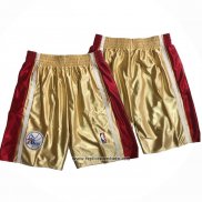 Pantalone Philadelphia 76ers Mitchell & Ness Oro