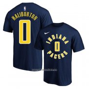 Camiseta Manga Corta Indiana Pacers Tyrese Haliburton Icon Azul