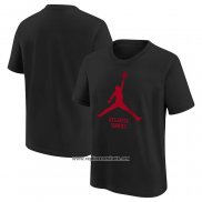 Camiseta Manga Corta Atlanta Hawks Essential Jumpman Negro