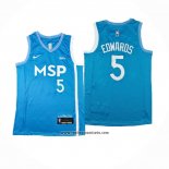 Camiseta Minnesota Timberwolves Anthony Edwards #5 Ciudad 2024 Azul