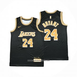 Camiseta Los Angeles Lakers Kobe Bryant #24 Select Series Oro Negro