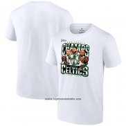 Camiseta Manga Corta Boston Celtics 2024 NBA Finals Champions Blanco