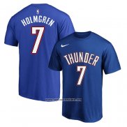 Camiseta Manga Corta Oklahoma City Thunder Chet Holmgren Azul