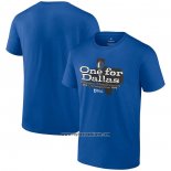 Camiseta Manga Corta Dallas Mavericks 2024 Western Conference Champions Layup Drill Azul