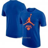 Camiseta Manga Corta New York Knicks Essential Jumpman Azul