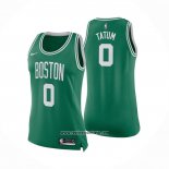 Camiseta Mujer Boston Celtics Jayson Tatum #0 Icon Verde