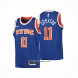 Camiseta Nino New York Knicks Jalen Brunson #11 Icon 2022-23 Azul