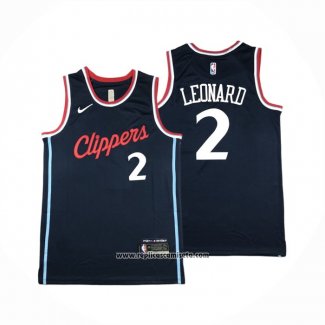 Camiseta Los Angeles Clippers Kawhi Leonard #2 Icon 2024-25 Azul