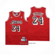 Camiseta Los Angeles Lakers Kobe Bryant NO 24 Retro Rojo