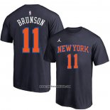 Camiseta Manga Corta New York Knicks Jalen Brunson Negro