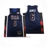 Camiseta USA 2024 LeBron James #6 Juegos Olimpicos Azul