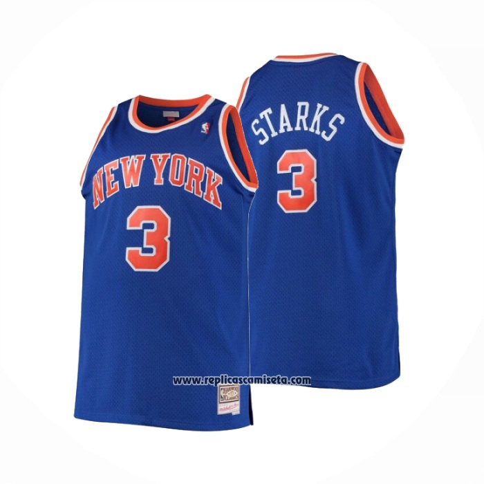 Camiseta John Starks. New York Knicks NBA. #3. Hardwood Classics. Mitchell  and Ness. NBA retro
