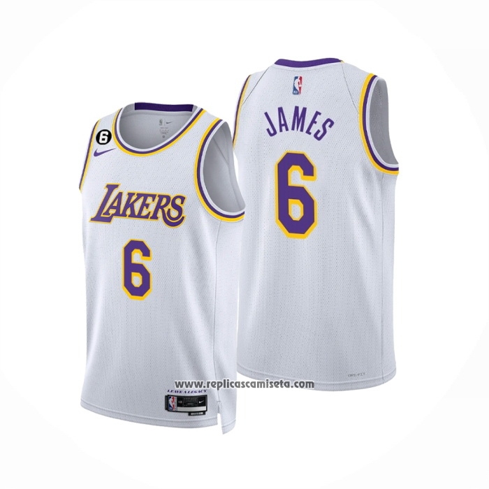 Camiseta LeBron James #06 Los Angeles Lakers Diamond 75th 2022 【24,90€】 |  TCNBA