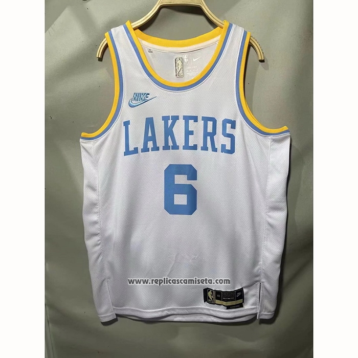 Camiseta LeBron James #23 Los Angeles Lakers 2021 Blanco ⋆ MiCamisetaNBA